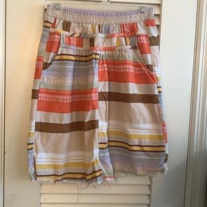 Anthro patchwork skirt